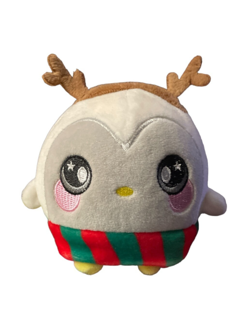 Squeezamals Claires Exclusive Ollie Owl Christmas Ball Plush Toy Stuffed Animal